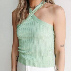 NKN Ribbed Halter Top